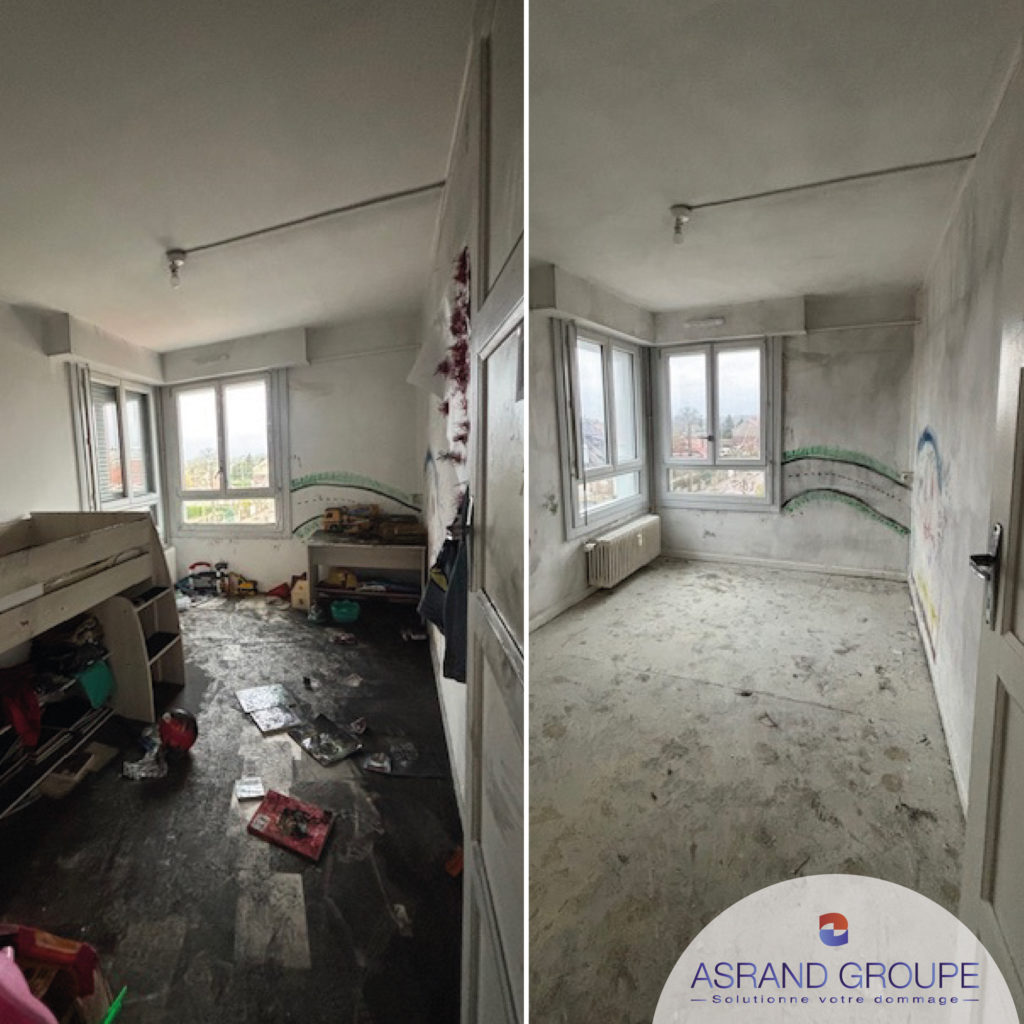 avant après immeuble incendie